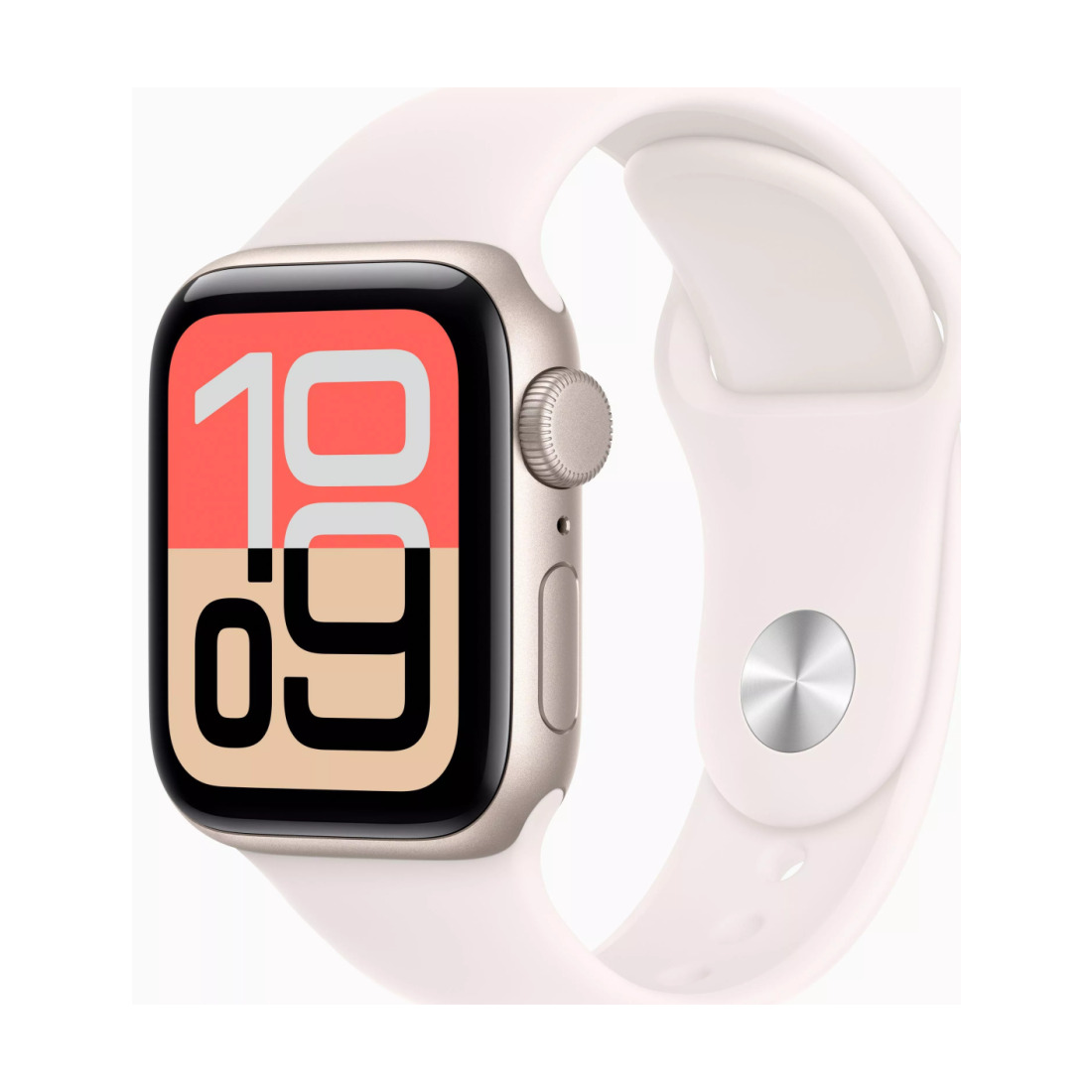 Apple Watch SE Gen 3 40mm Starlight Aluminum Case with Light Blush Sport Band (S/M)