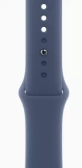 Apple Watch SE (2024) 44mm Silver Aluminium Case with Denim Sport Band (S/M)