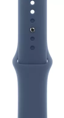 Apple Watch SE (2024) 44mm Silver Aluminium Case with Denim Sport Band (M/L)