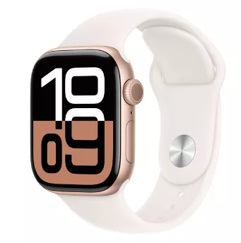 Apple Watch Series 10 46mm Rose Gold Aluminum Case with Light Blush Sport Band (M/L)