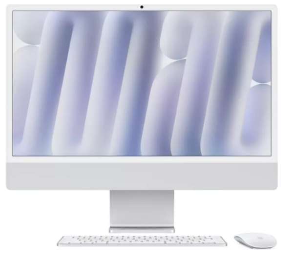 Apple iMac 24" with Retina 4.5K (M4 10C CPU, 10C GPU/16GB/256GB) (Silver) (MWUU3)