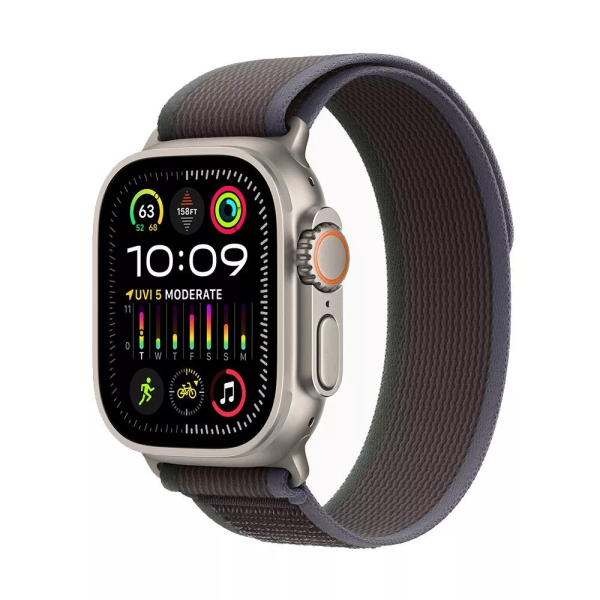 Apple Watch Ultra 2 49 mm Titanium Case Blue/Black Trail Loop (S/M)
