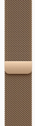 Apple Watch Series 10 42mm Gold Titanium Case with Gold Stainless Steel Milanese Loop