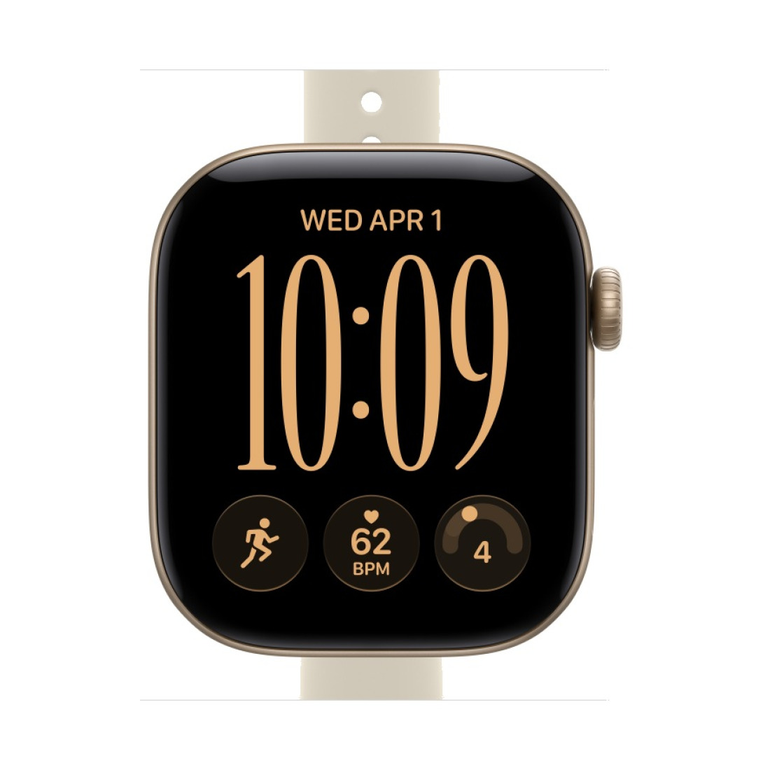 Apple Watch Series 12 42mm Light Gold Aluminum Case with Sand Sport Band (S/M)