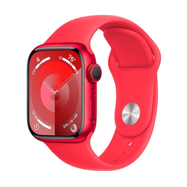 Apple Watch Series 9 41mm Red Aluminum Case with Red Sport Band (S/M)