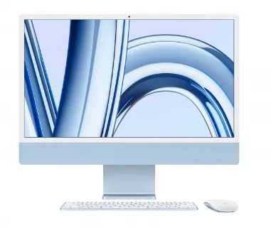 Apple iMac 24" with Retina 4.5K (M3 8C CPU, 10C GPU/8GB/512GB) (Blue) (MQRR3)