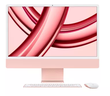 Apple iMac 24" with Retina 4.5K (M3 8C CPU, 10C GPU/8GB/256GB) (Pink) (MQRT3)