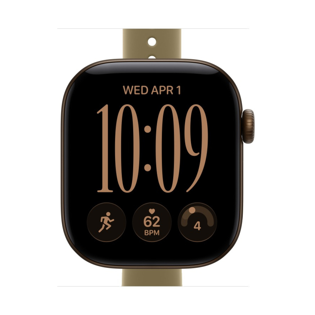 Apple Watch Series 12 42mm Dark Bronze Aluminum Case with Olive Sport Band (S/M)