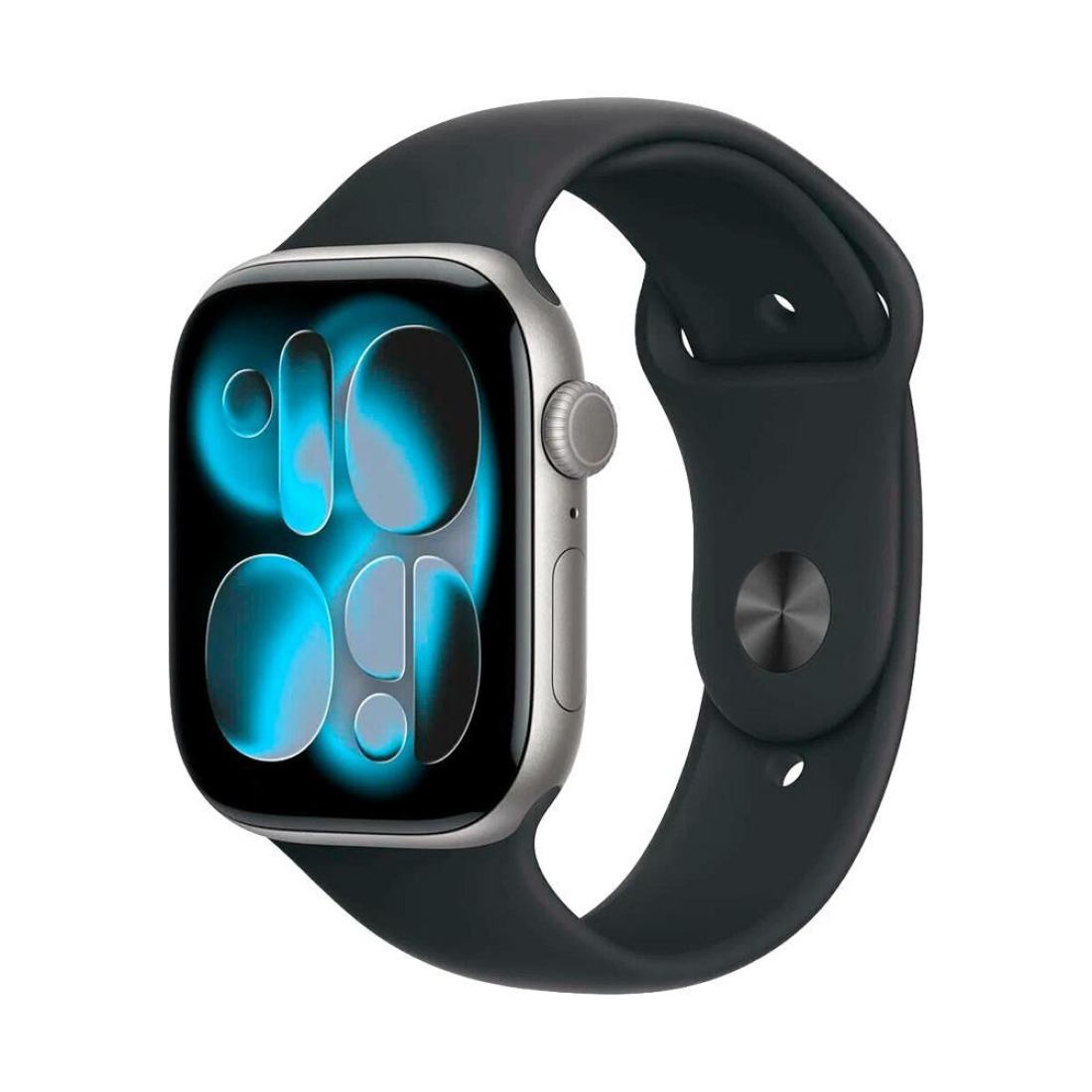 Apple Watch Series 11 42mm Space Grey Aluminium Case with Black Sport Band (M/L)