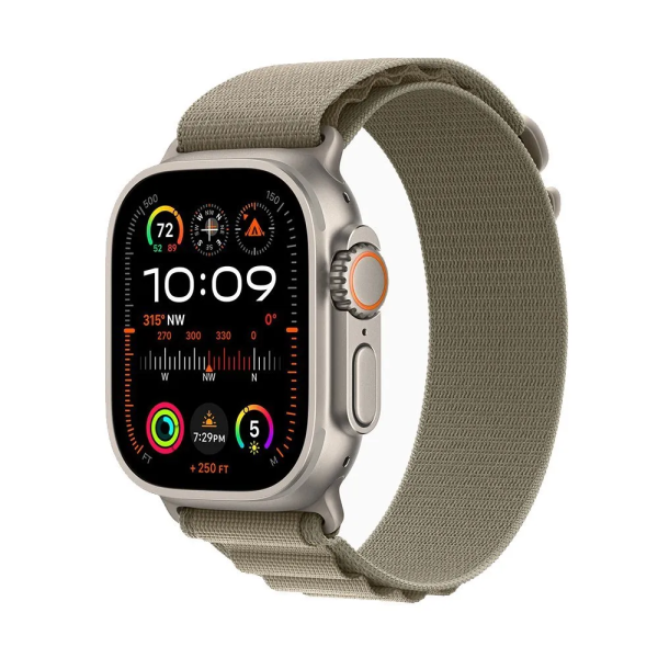 Apple Watch Ultra 2 49 mm (GPS) Titanium Case Olive Alpine Loop (L) (MRF03/MRFK3)