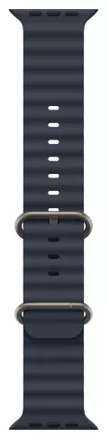 Apple Watch Ultra 2 (2024) 49mm Natural Titanium Case with Navy Ocean Band (One Size)