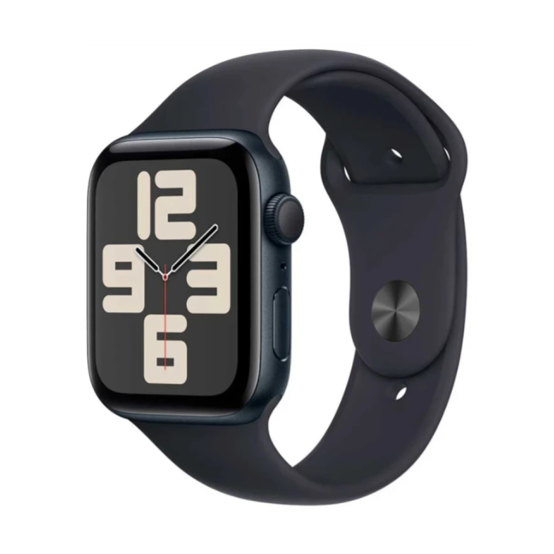 Apple Watch SE (2024) 44mm Midnight Aluminium Case with Midnight Sport Band (S/M)