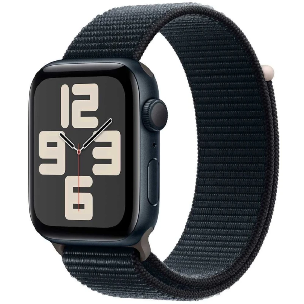 Apple Watch SE Gen 2 44mm Midnight Aluminum Case with Midnight Sport Loop