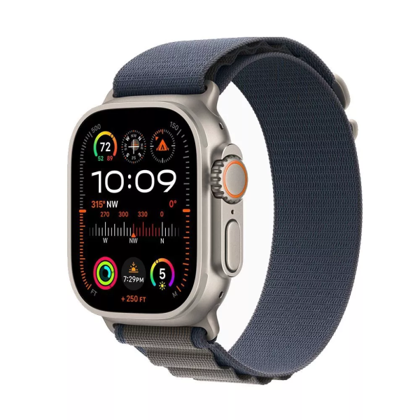Apple Watch Ultra 2 49 mm (GPS+Cellular) Titanium Case Blue/Alpine Loop (M) (MREP3/MRFC3)