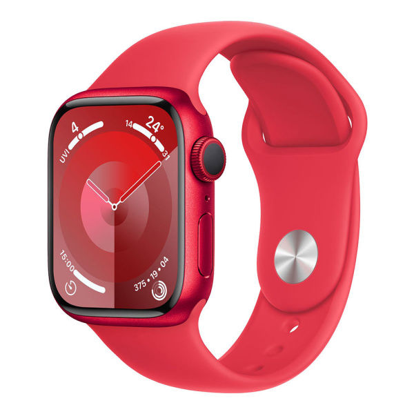 Apple Watch Series 9 41mm (GPS+Cellular) Red Aluminum Case with Red Sport Band (M/L) (MRY93)