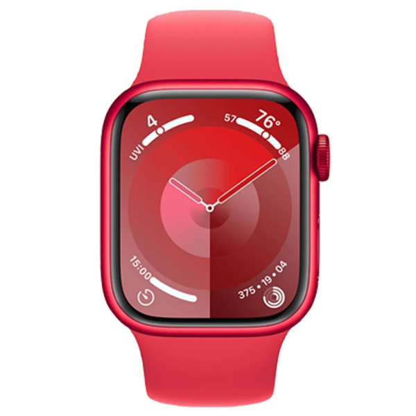 Apple Watch Series 9 41mm (GPS) Red Aluminum Case with Red Sport Band (M/L) (MRXH3)