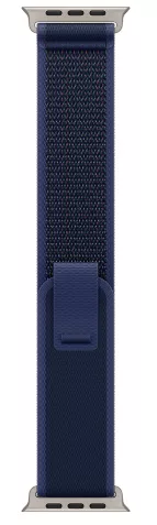 Apple Watch Ultra 2 (2024) 49mm Natural Titanium Case with Blue Trail Loop (S/M)