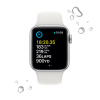 Apple Watch SE Gen 2 44mm (GPS) Silver Aluminum Case with White Sport Band (S/M) (MNTH3)