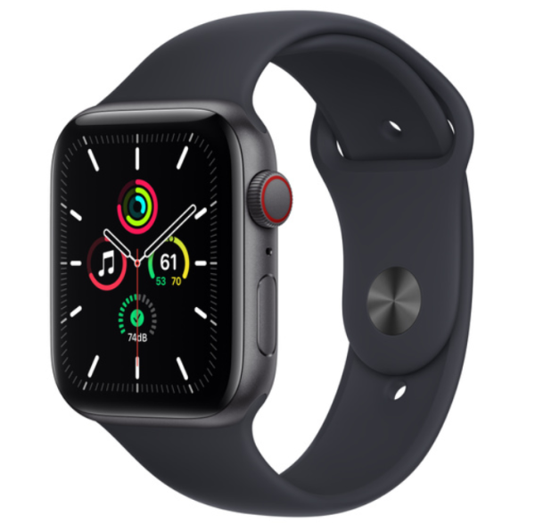 Apple Watch Series Nike+ Series SE 44mm (GPS) Space Gray Aluminum Case with Anthracite/Black Nike Sport Band (MKQ83)