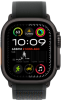 Apple Watch Ultra 2 (2024) 49mm Black Titanium Case with Black Trail Loop (S/M)