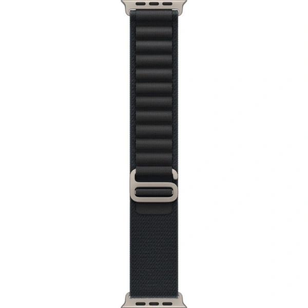 Apple Watch Ultra 3 49mm Natural Titanium Case with Black Alpine Loop (M)
