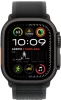 Apple Watch Ultra 2 (2024) 49mm Black Titanium Case with Black Trail Loop (S/M)