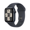 Apple Watch SE (2024) 40mm Midnight Aluminium Case with Midnight Sport Band (S/M)