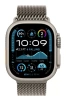 Apple Watch Ultra 2 (2024) 49mm Natural Titanium Case with Natural Titanium Milanese Loop (L)