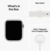 Apple Watch Series 8 41mm (GPS + Cellular) Silver Aluminum Case With White Sport Band (MP4A3)