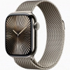 Apple Watch Series 10 42mm Natural Titanium Case with Natural Stainless Steel Milanese Loop