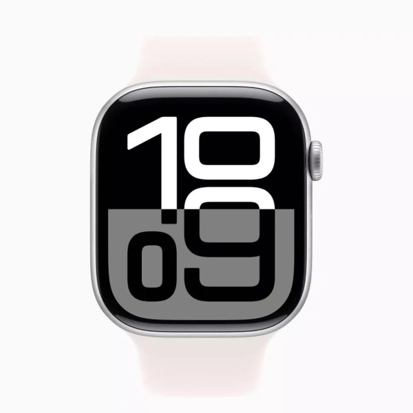 Apple Watch Series 10 42mm Silver Aluminum Case with Light Blush Sport Band (M/L)