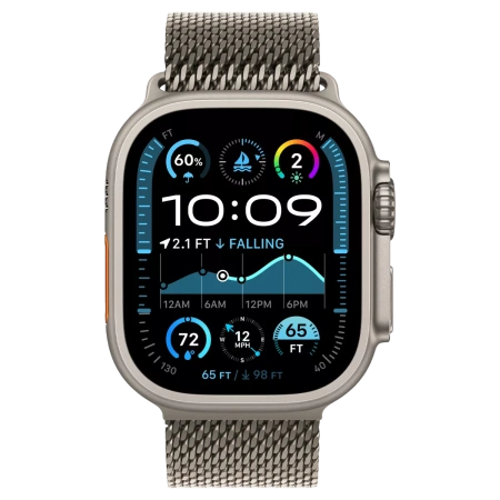 Apple Watch Ultra 2 (2024) 49mm Natural Titanium Case with Tan Alpine Loop (S)