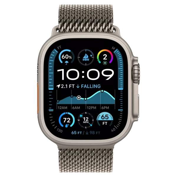 Apple Watch Ultra 2 (2024) 49mm Natural Titanium Case with Tan Alpine Loop (M)