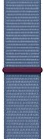 Apple Watch Series 9 45mm (GPS) Silver Aluminum Case with Winter Blue Sport Loop (MR9F3)