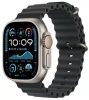 Apple Watch Ultra 2 (2024) 49mm Natural Titanium Case with Black Ocean Band (One Size)