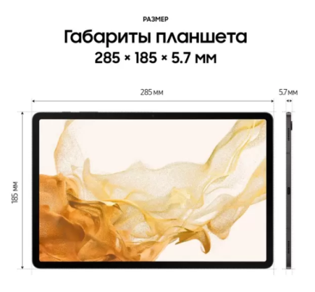 Samsung Galaxy Tab S8+ 5G 128Gb (SM-X806B) (Graphite)