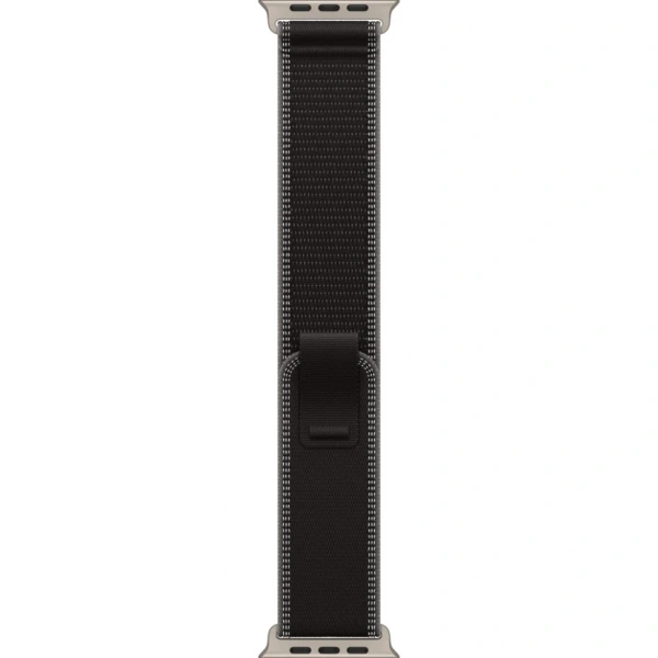 Apple Watch Ultra 3 49mm Natural Titanium Case with Black/Charcoal Trail Loop (M/L)