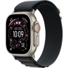Apple Watch Ultra 3 49mm Natural Titanium Case with Black Alpine Loop (L)