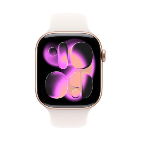 Apple Watch Series 11 42mm Rose Gold Aluminium Case with Light Blush Sport Band (M/L)