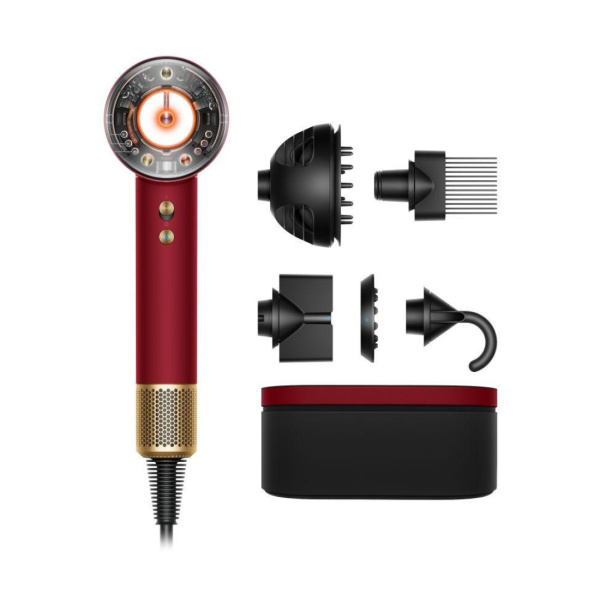 Фен Dyson Supersonic Nural HD16 (Red Velvet/Gold) with Case (594790-01)
