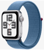 Apple Watch SE Gen 2 40mm (GPS) Silver Aluminum Case with Winter Blue Sport Loop (MRE33)
