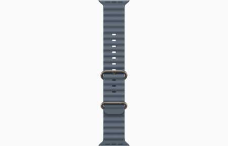 Apple Watch Ultra 3 49mm Natural Titanium Case with Anchor Blue Ocean Band (One Size)