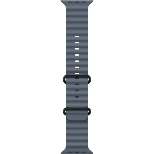 Apple Watch Ultra 3 49mm Black Titanium Case with Anchor Blue Ocean Band (One Size)