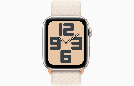 Apple Watch SE Gen 2 44mm (GPS+Cellular) Starlight Aluminum Case with Starlight Sport Loop (MRH13)