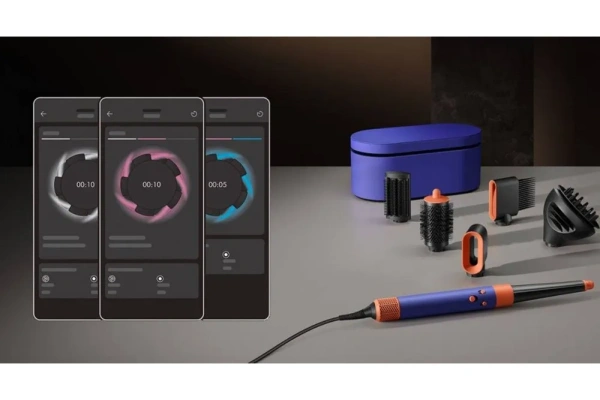 Фен-стайлер Dyson Airwrap i.d. HS08 (Vinca Blue/Topaz) with Straight & Wavy Attachments