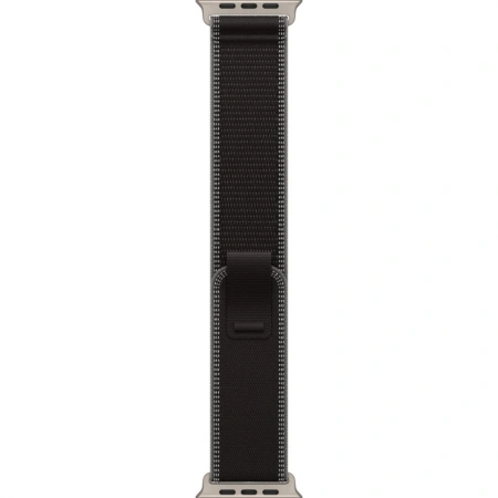 Apple Watch Ultra 3 49mm Natural Titanium Case with Black/Charcoal Trail Loop (S/M)