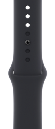 Apple Watch Series 9 45mm (GPS) Midnight Aluminum Case with Midnight Sport Band (S/M) (MR993)