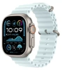 Apple Watch Ultra 2 (2024) 49mm Natural Titanium Case with Ice Blue Ocean Band (One Size)