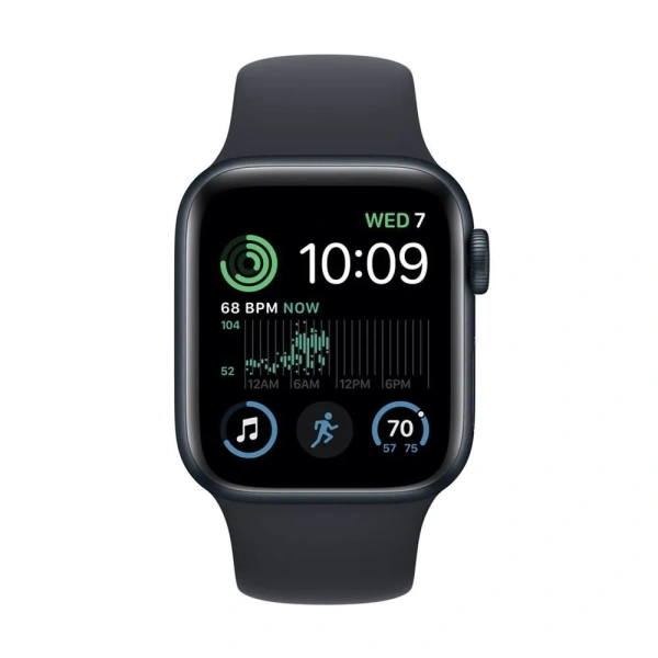 Apple Watch SE Gen 2 44mm Midnight Aluminum Case with Midnight Sport Band (M/L)