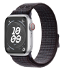 Apple Watch Series 9 45mm (GPS) Silver Aluminum Case with Black/Blue Nike Sport Loop (MR9R3)